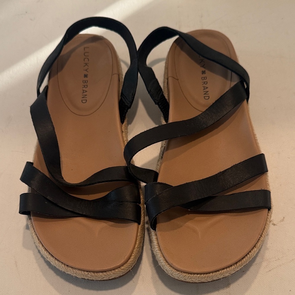 Lucky Brand Black Strappy Sandals